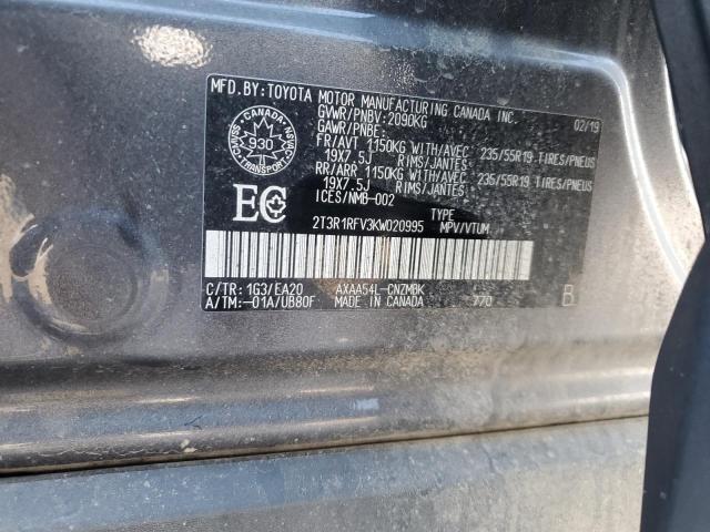 2019 TOYOTA RAV4 XLE