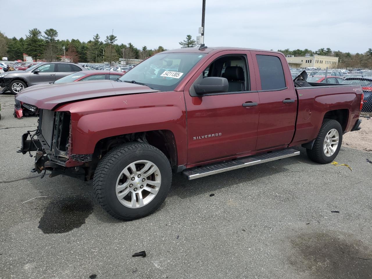2014 Chevrolet Silverado K1500 Lt на продаже в Exeter, RI - Front End