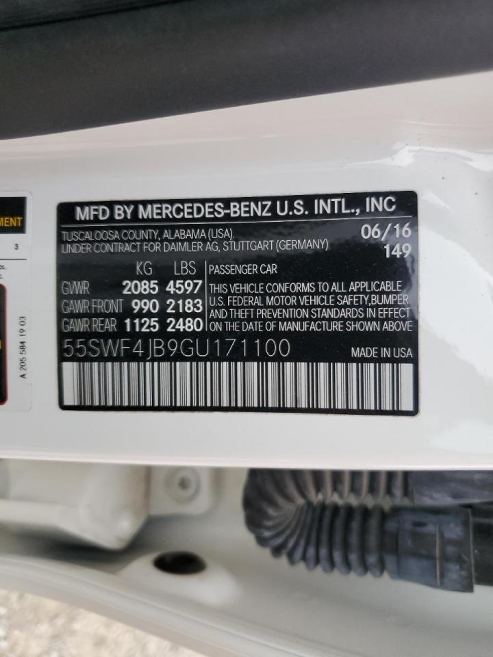 55SWF4JB9GU171100 2016 Mercedes-Benz C 300