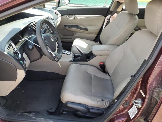 Седаны HONDA CIVIC 2013 Бургунди