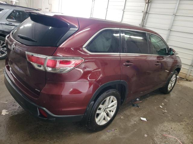  TOYOTA HIGHLANDER 2016 Burgundy