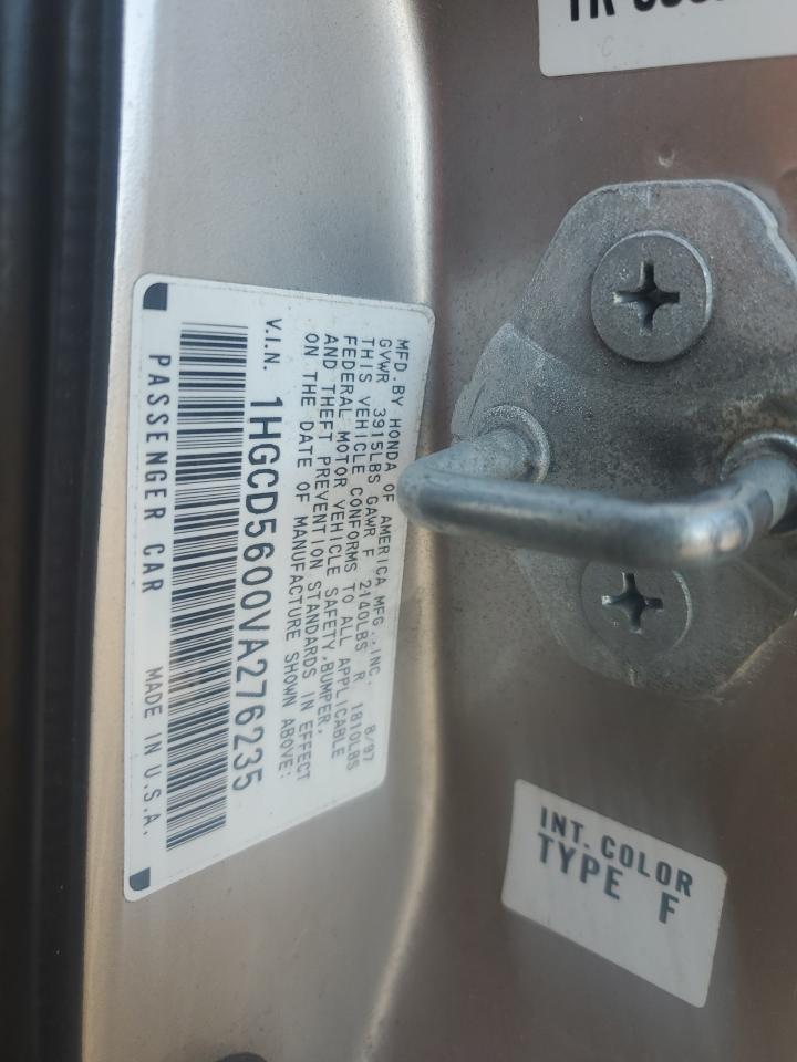 1997 Honda Accord Se VIN: 1HGCD5600VA276235 Lot: 51916655