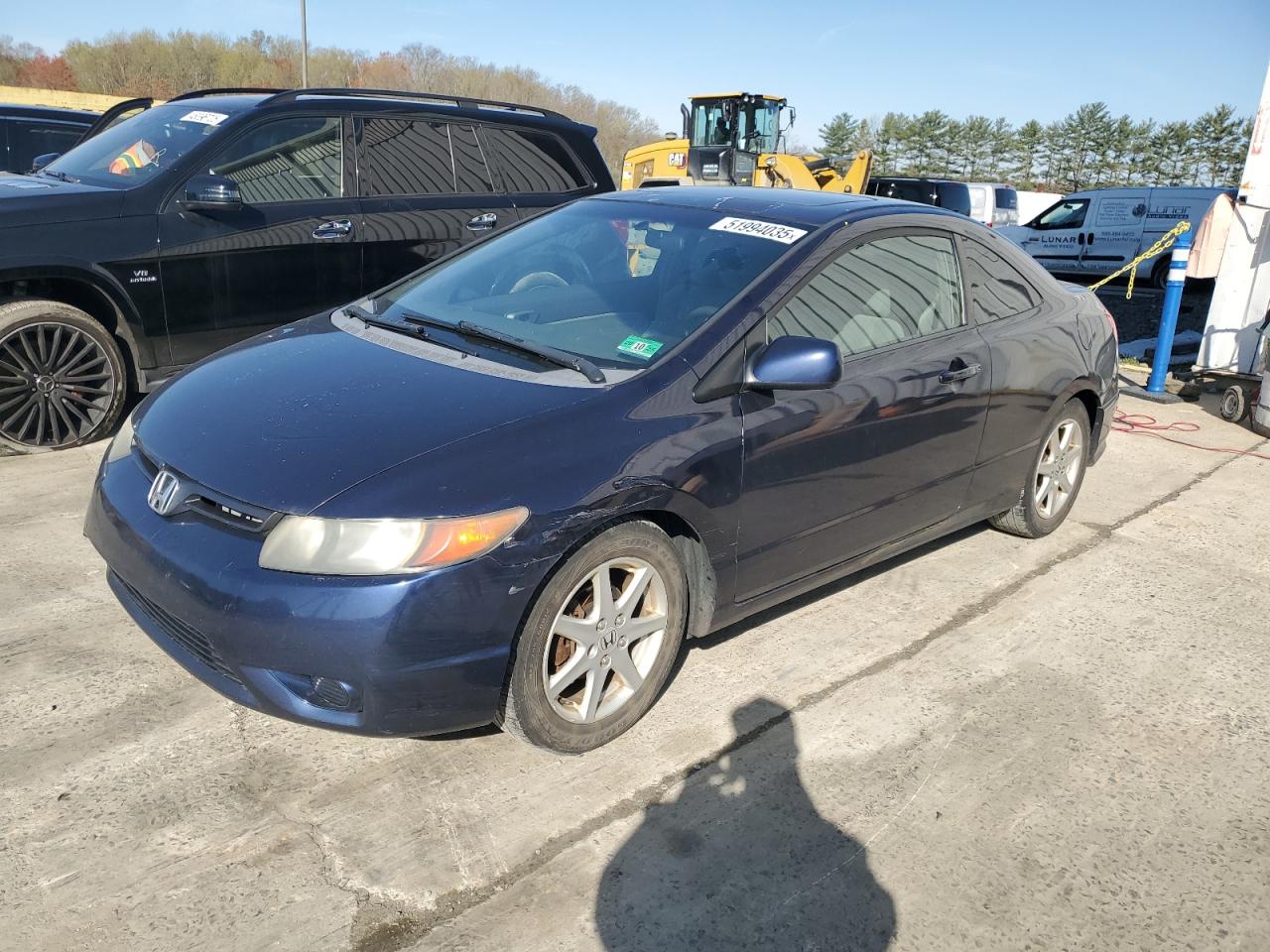 2008 Honda Civic Ex de vânzare în Windsor, NJ - Side