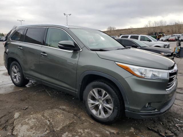  TOYOTA HIGHLANDER 2015 Zielony