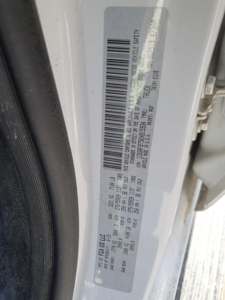 1c6srfbt5kn915934 1C6SRFBT5KN915934 2019 Ram 1500 Big Horn/Lone Star