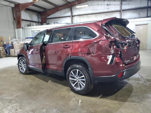  TOYOTA HIGHLANDER 2019 Burgundy
