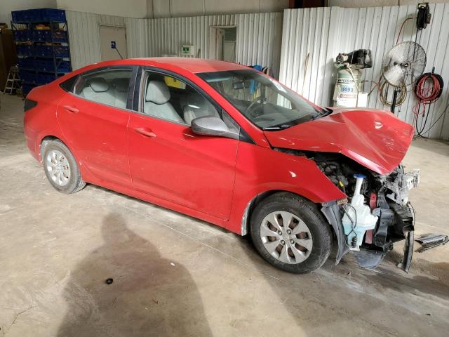  HYUNDAI ACCENT 2016 Czerwony