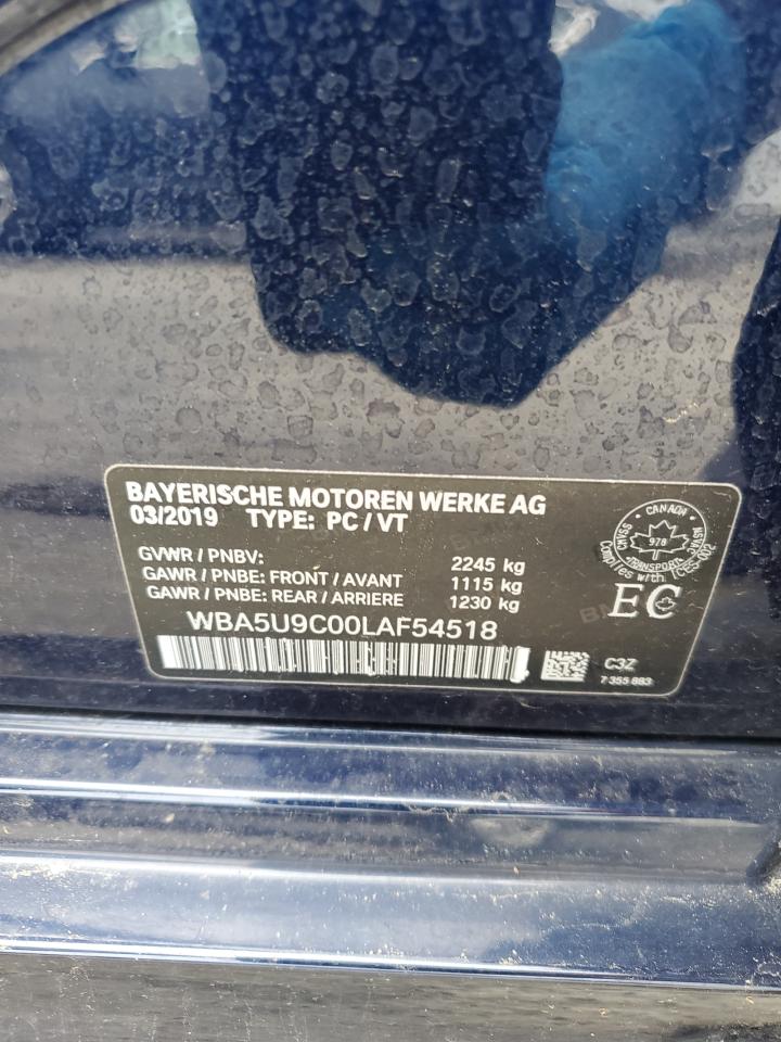 2020 BMW M340Xi VIN: WBA5U9C00LAF54518 Lot: 50414085