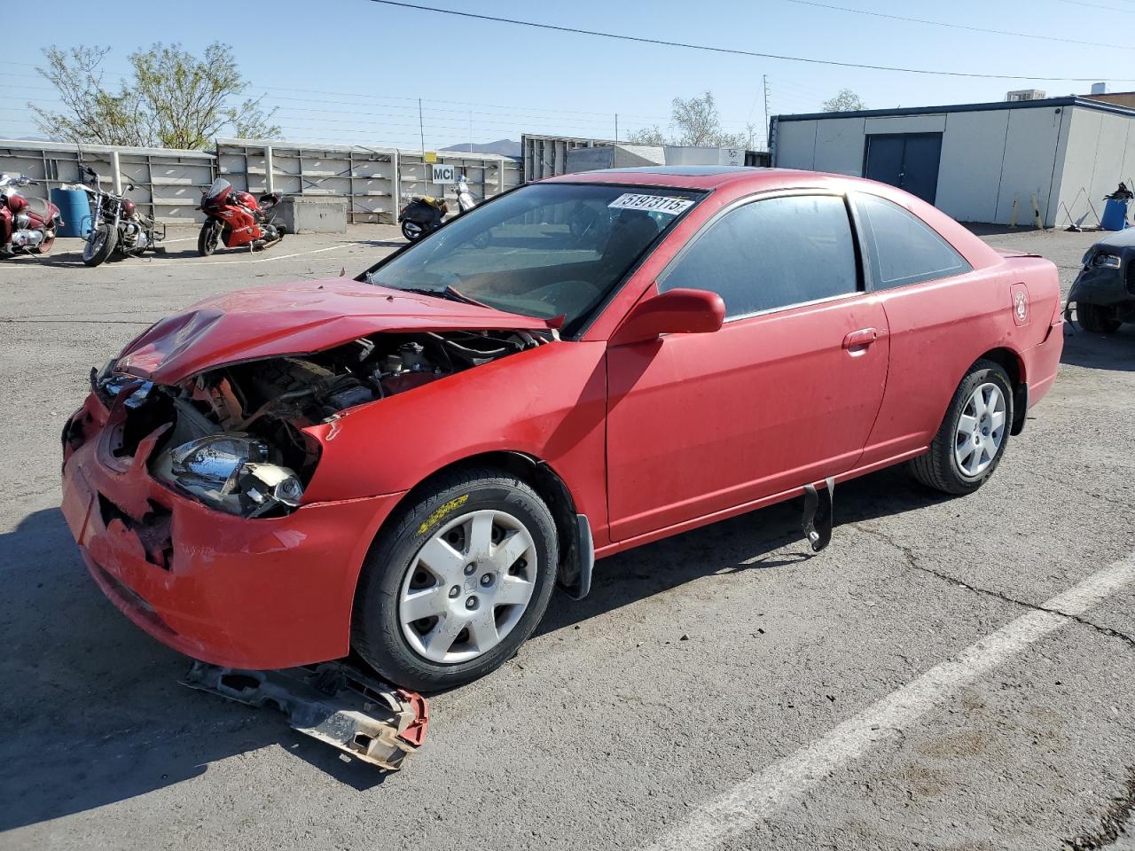 2002 Honda Civic Ex for Sale in Anthony, TX - Front End
