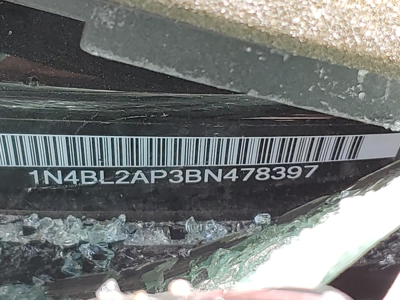 2011 Nissan Altima Sr VIN: 1N4BL2AP3BN478397 Lot: 63528345