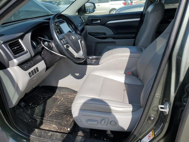  TOYOTA HIGHLANDER 2019 Зеленый