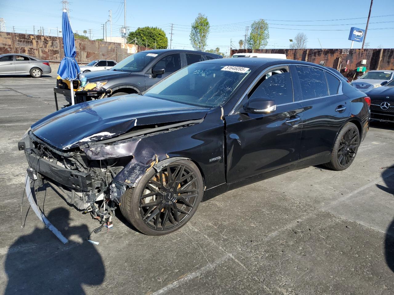 2014 Infiniti Q50 Hybrid Premium zu verkaufen in Wilmington, CA - Front End