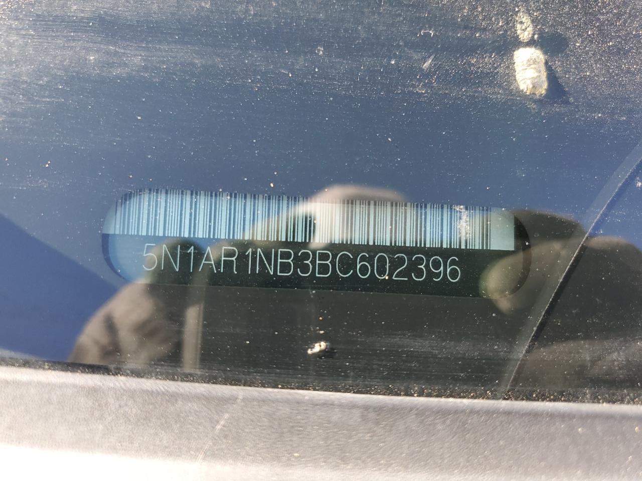 2011 Nissan Pathfinder S VIN: 5N1AR1NB3BC602396 Lot: 55307885