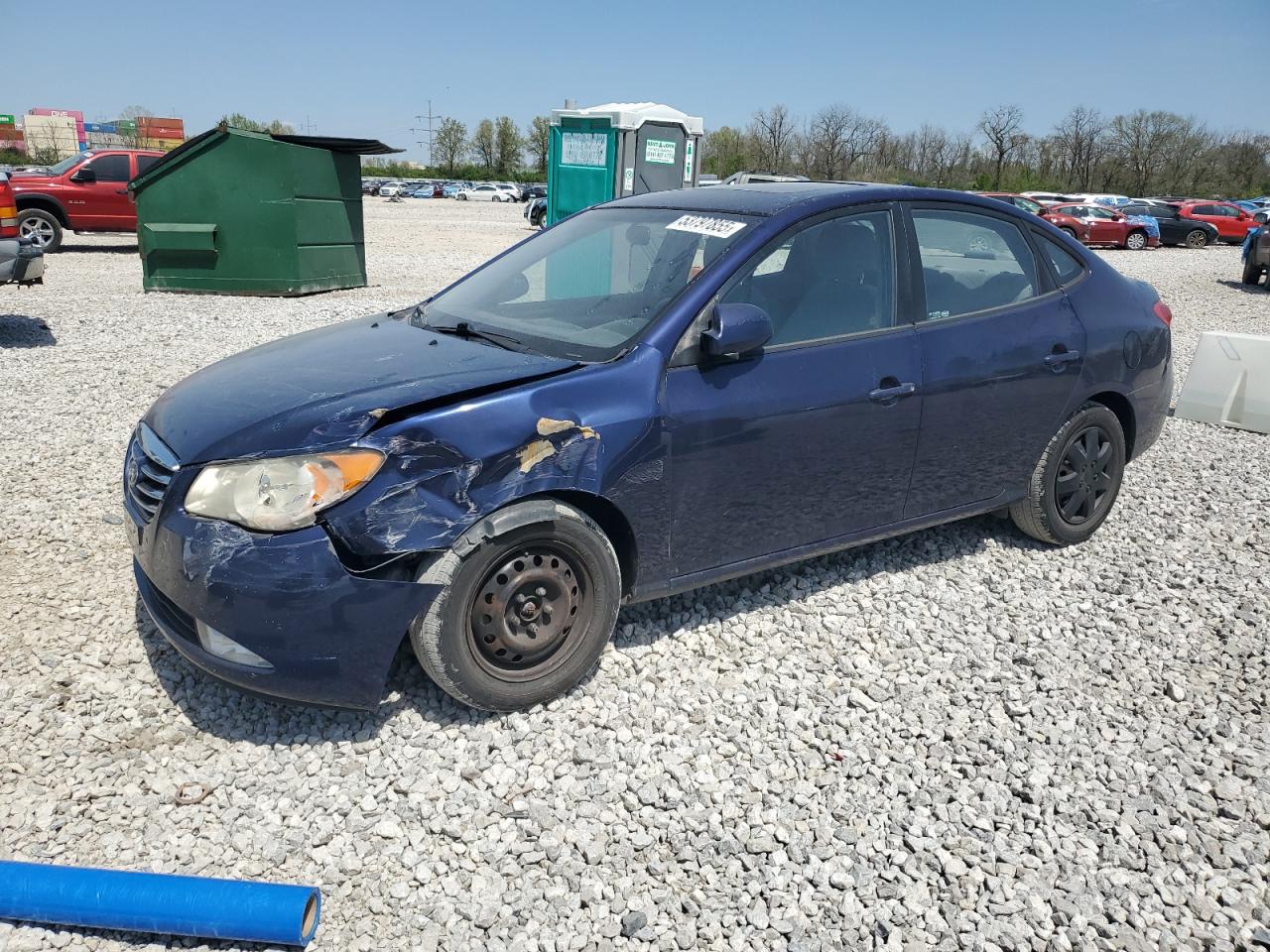2010 Hyundai Elantra Blue за продажба в Columbus, OH - Frame Damage