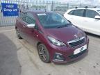 2014 PEUGEOT 108 FELINE for sale at Copart CHESTER
