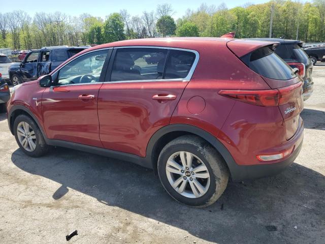  KIA SPORTAGE 2017 Czerwony