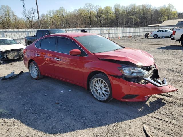  NISSAN SENTRA 2017 Красный