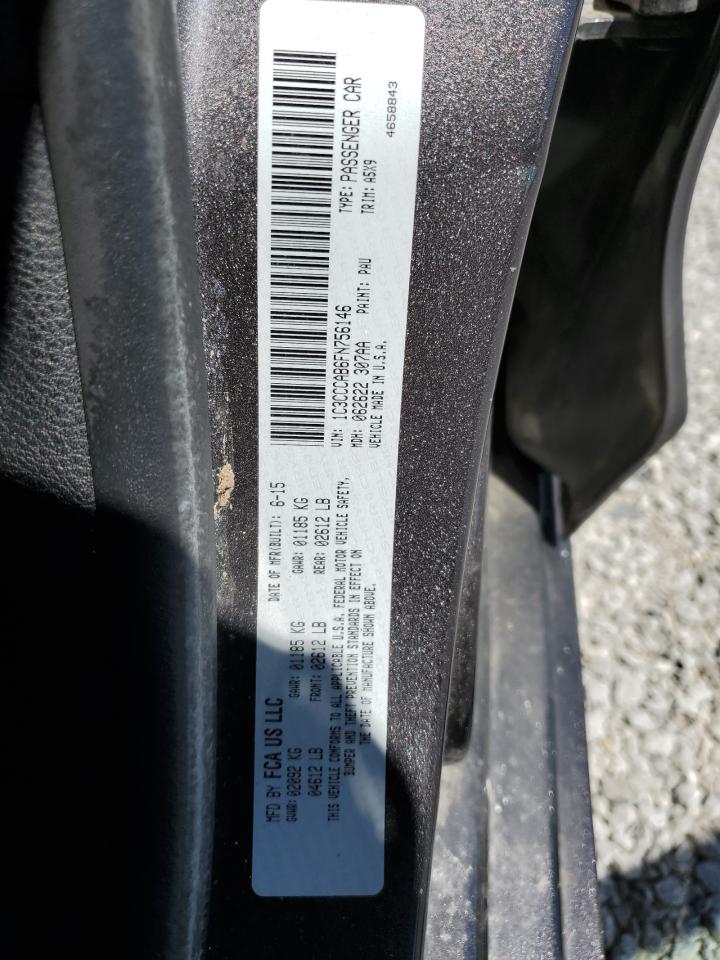 2015 Chrysler 200 Limited VIN: 1C3CCCAB6FN756146 Lot: 50451265