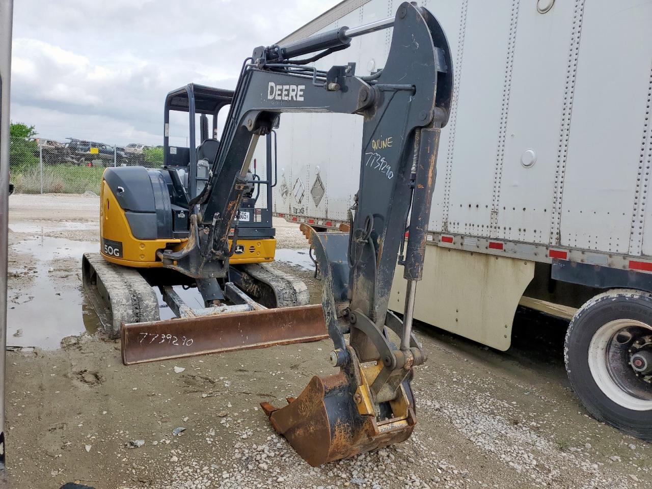 2019 John Deere 50G Mini Excavator იყიდება Grand Prairie-ში, TX - Front End