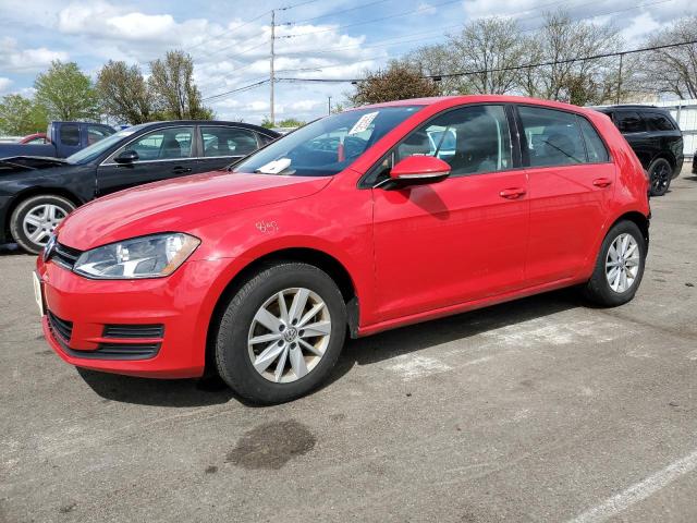  VOLKSWAGEN GOLF 2017 Czerwony
