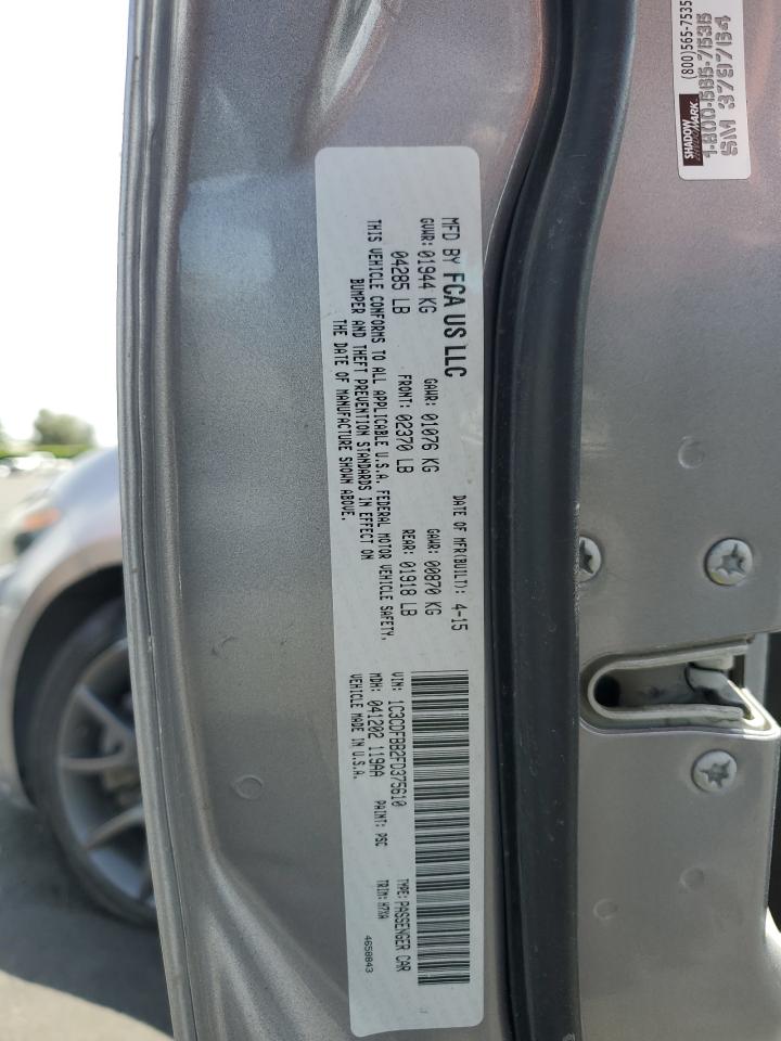 2015 Dodge Dart Sxt VIN: 1C3CDFBB2FD375610 Lot: 55267415