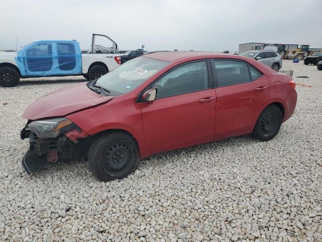  TOYOTA COROLLA 2018 Czerwony