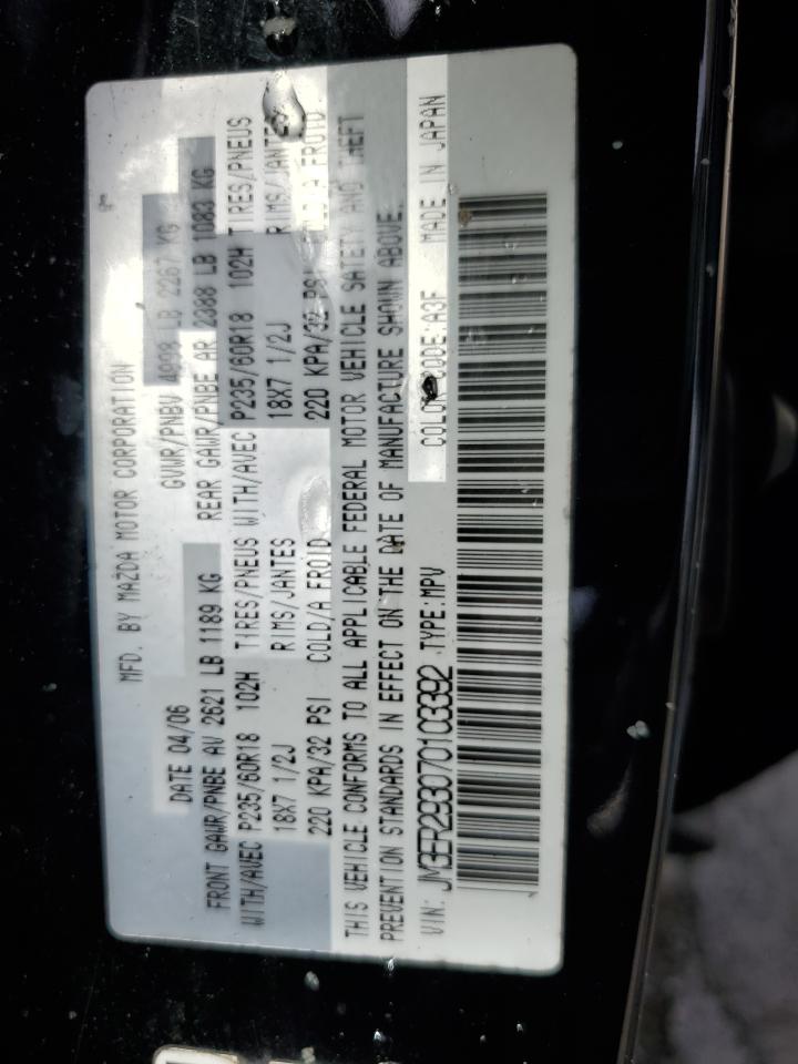 2007 Mazda Cx-7 VIN: JM3ER293070103392 Lot: 54202155
