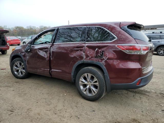 Parquets TOYOTA HIGHLANDER 2015 Burgundy