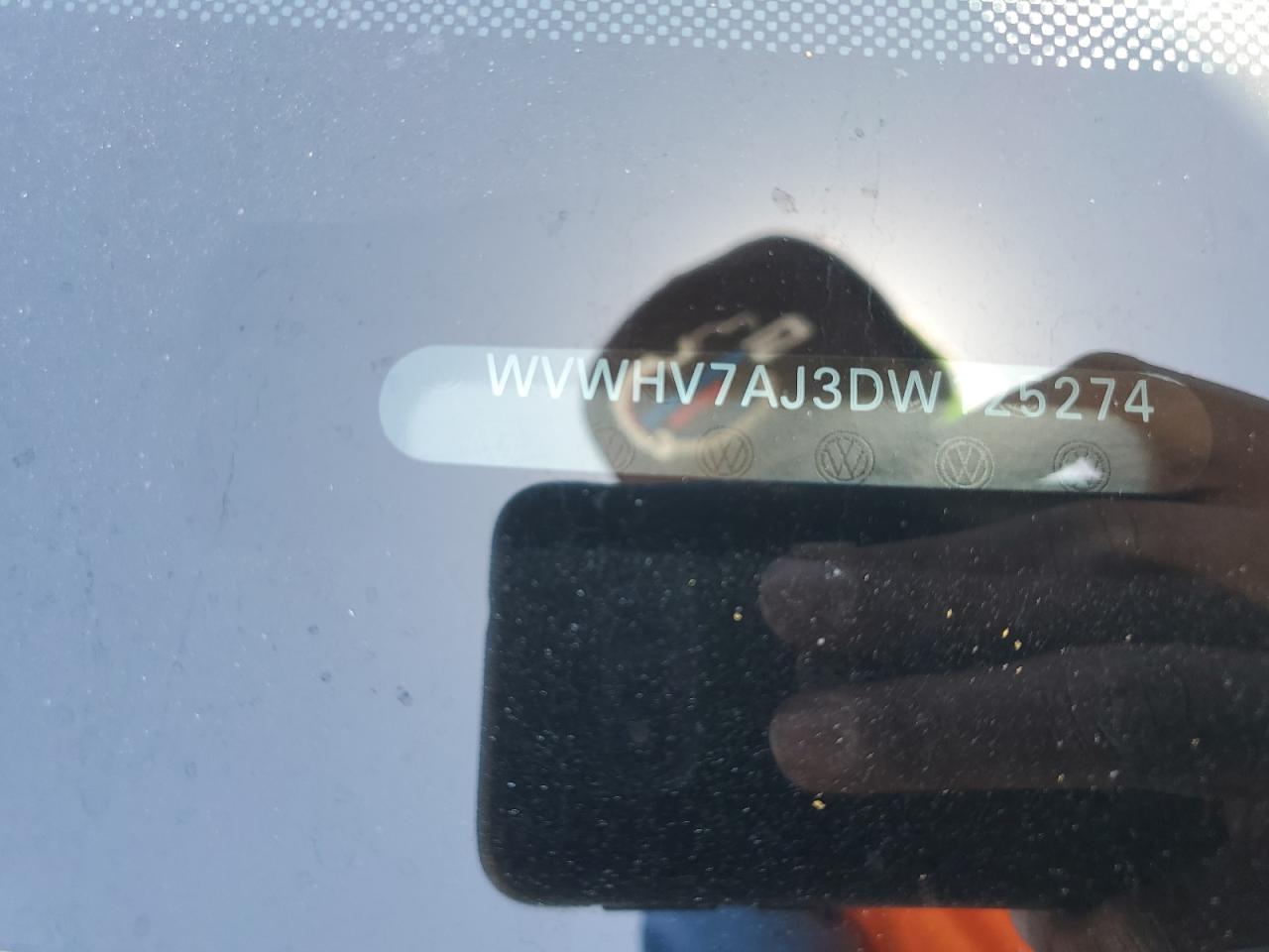2013 Volkswagen Gti VIN: WVWHV7AJ3DW125274 Lot: 55103175