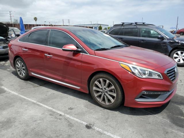  HYUNDAI SONATA 2016 Красный