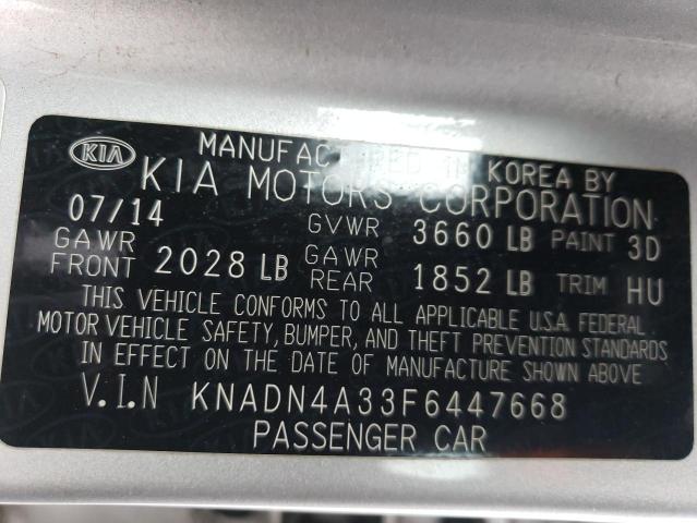 2015 KIA RIO EX