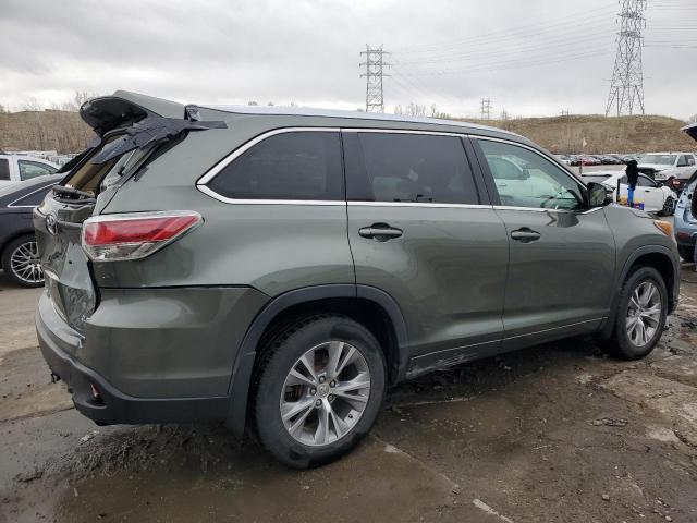  TOYOTA HIGHLANDER 2015 Zielony