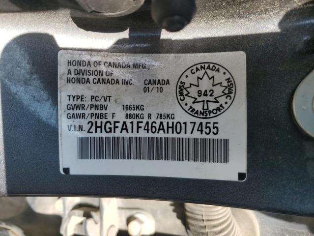 2010 HONDA CIVIC DX-G