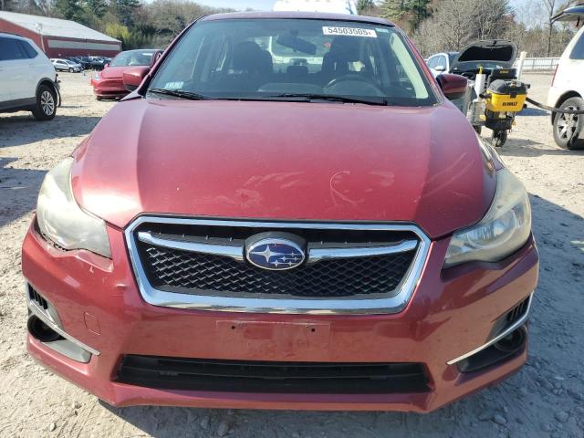  SUBARU IMPREZA 2015 Czerwony