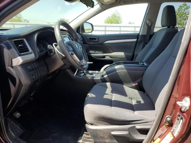  TOYOTA HIGHLANDER 2018 Бордовый