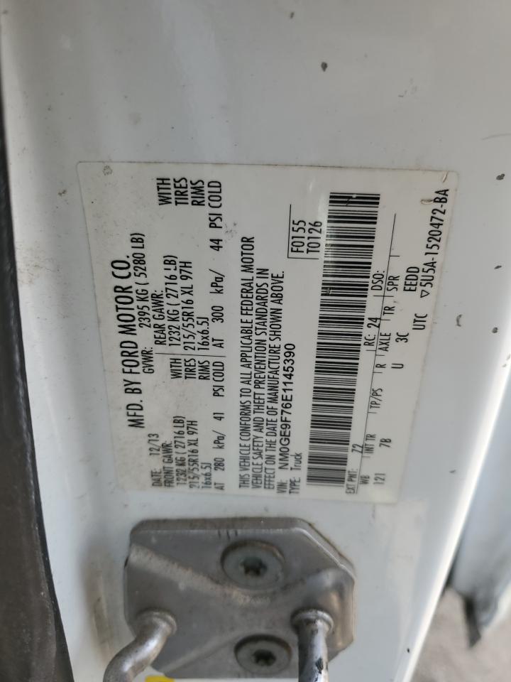 2014 Ford Transit Connect Xlt VIN: NM0GE9F76E1145390 Lot: 55141405