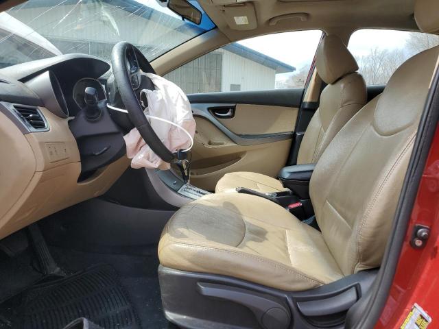  HYUNDAI ELANTRA 2012 Червоний