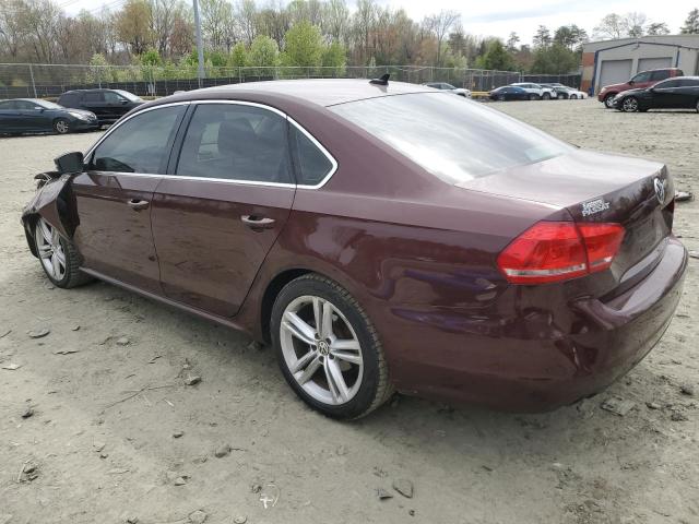  VOLKSWAGEN PASSAT 2014 Burgundy