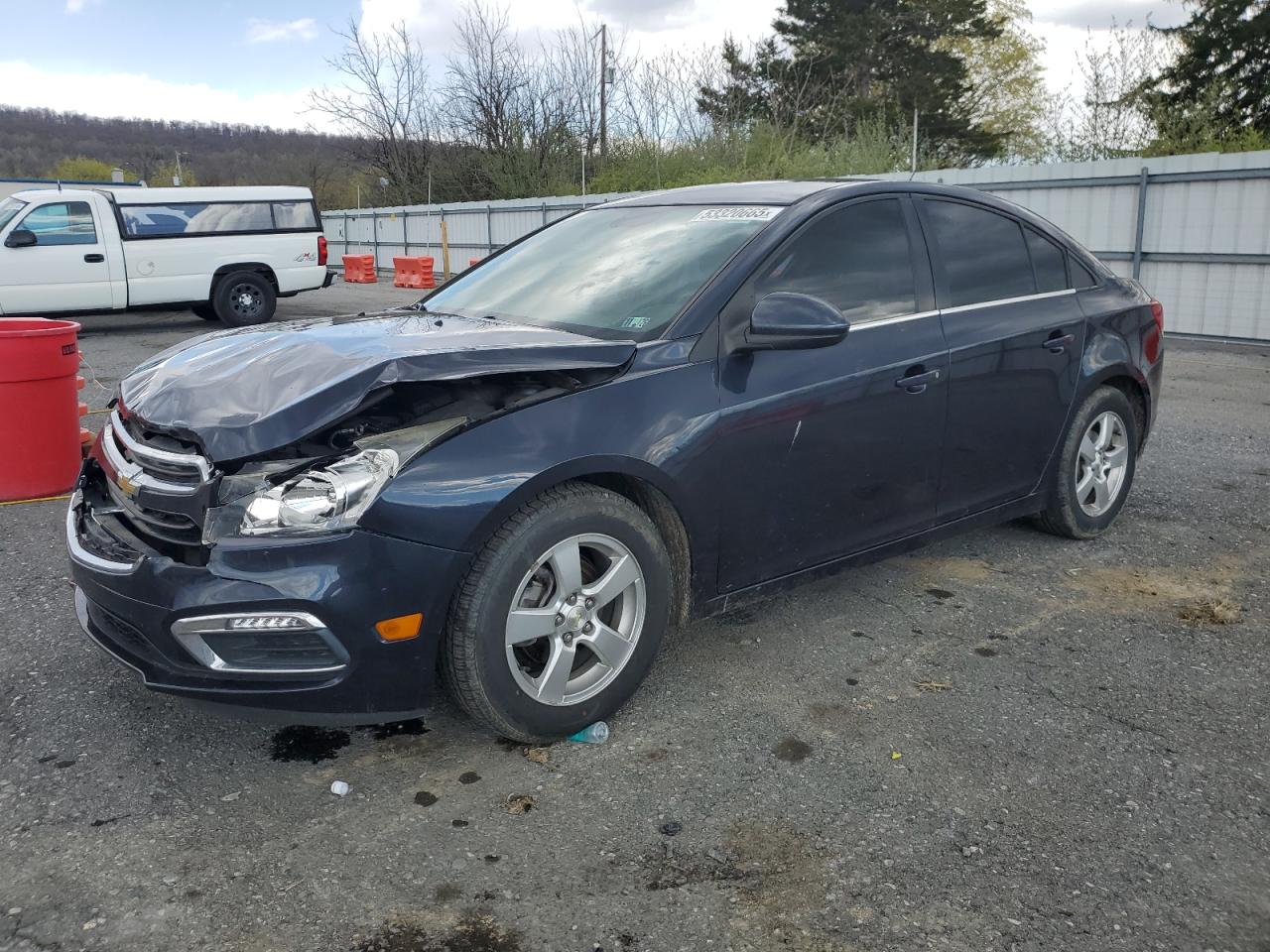 2015 Chevrolet Cruze Lt за продажба в Grantville, PA - Front End