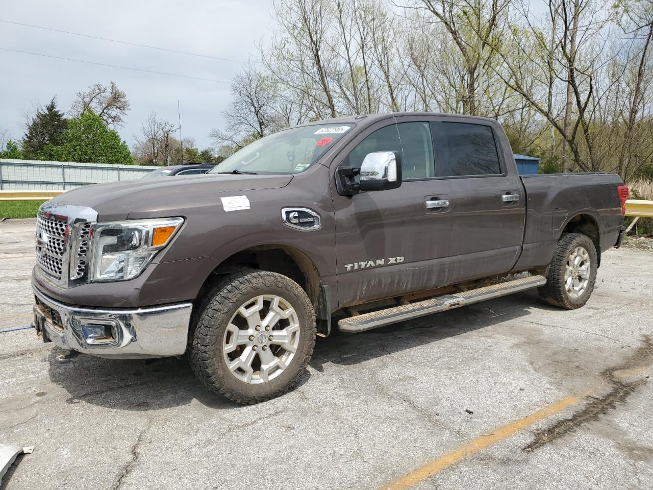 2017 Nissan Titan Xd Sl за продажба в Rogersville, MO - Water/Flood