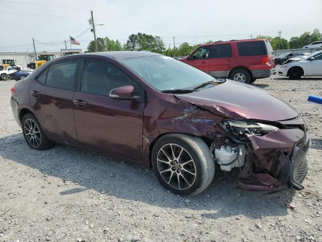 Sedans TOYOTA COROLLA 2017 Burgundy