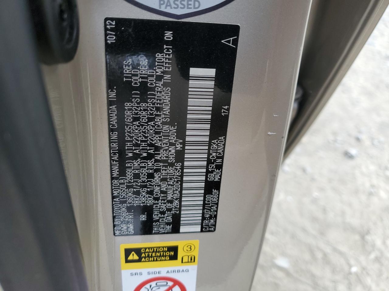 2021 Lexus Rx 350 Base VIN: 2T2BK1BA2DC178546 Lot: 51749025