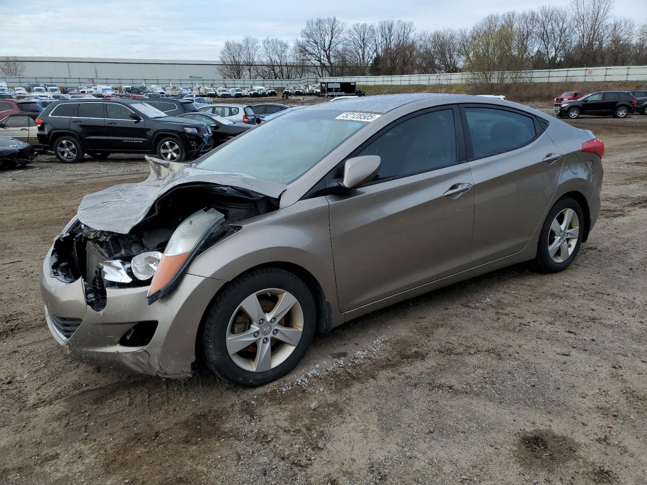 2013 Hyundai Elantra Gls للبيع في Davison، MI - Front End