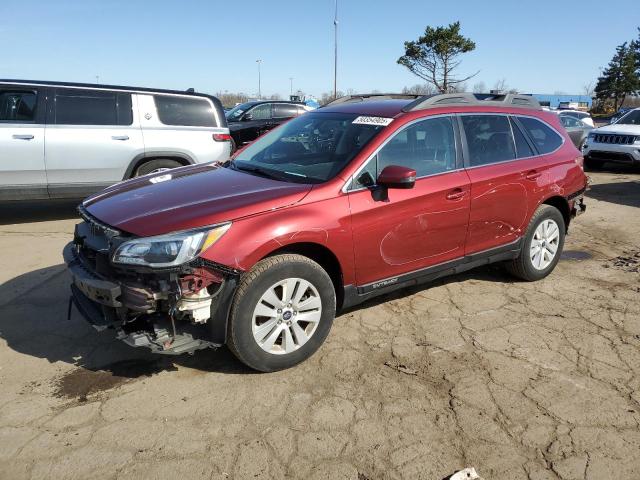  SUBARU OUTBACK 2017 Czerwony