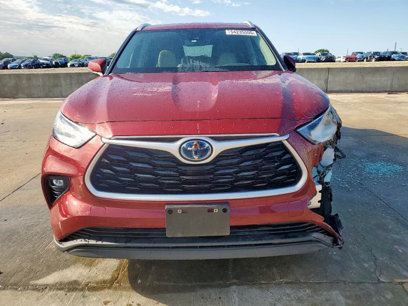  TOYOTA HIGHLANDER 2024 Czerwony