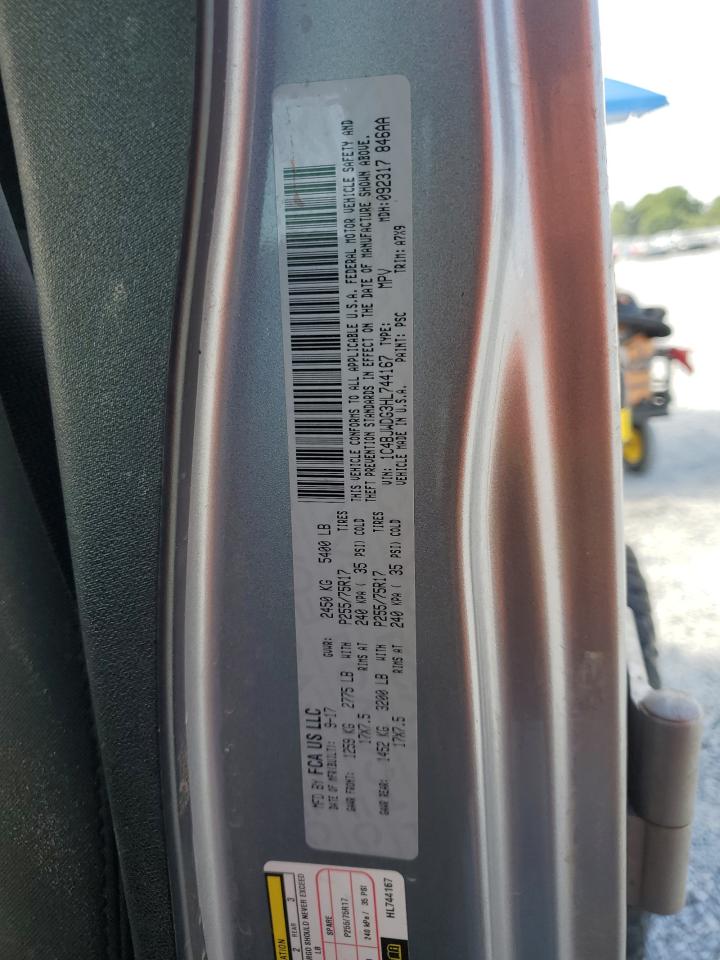2017 Jeep Wrangler Unlimited Sport VIN: 1C4BJWDG3HL744167 Lot: 53936805