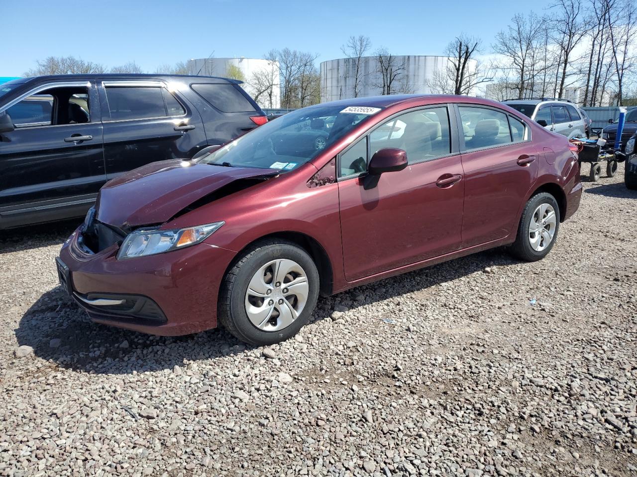 2013 Honda Civic Lx for Sale in Central Square, NY - Front End