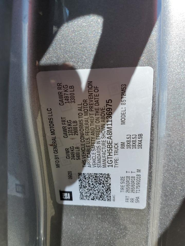 2021 GMC Canyon Elevation VIN: 1GTH5BEA8M1136975 Lot: 54201405