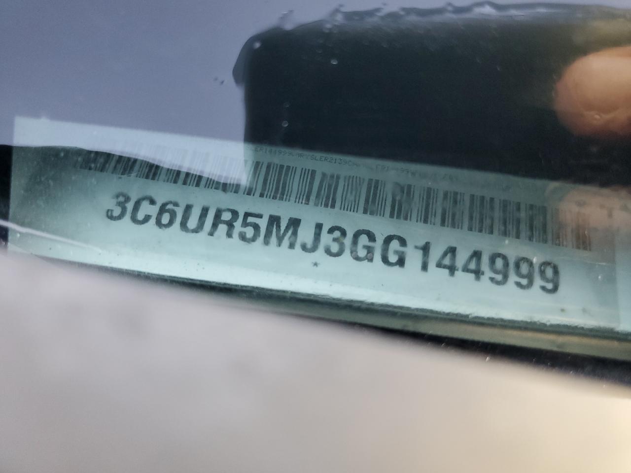 2016 Ram 2500 Slt VIN: 3C6UR5MJ3GG144999 Lot: 52031185