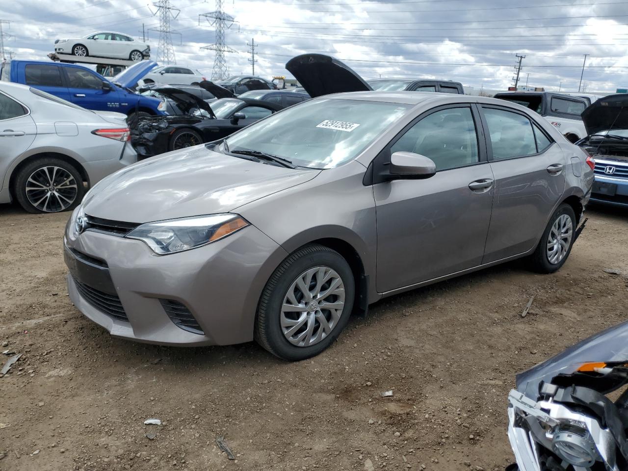 2016 Toyota Corolla L en Venta en Elgin, IL - Rear End